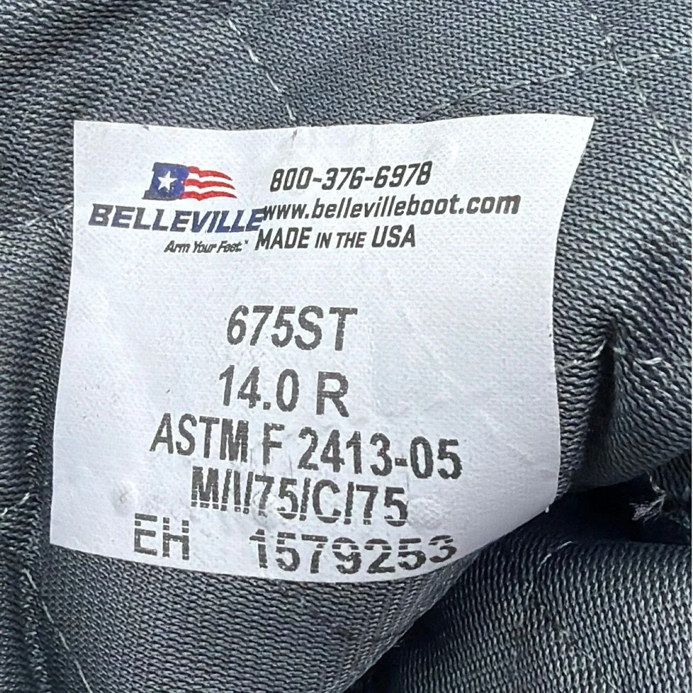 Belleville 675ST Boots Mens 14R Sage Green New‎ Steel Toe Cold Weather GORE-TEX